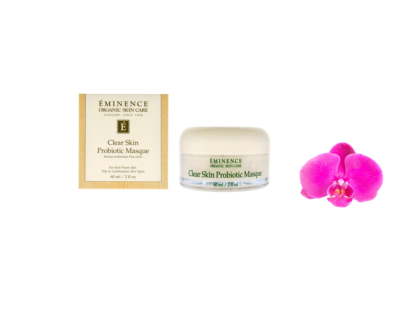 Eminence Clear Skin Probiotic Masque Mask Acne 60ml / 2oz