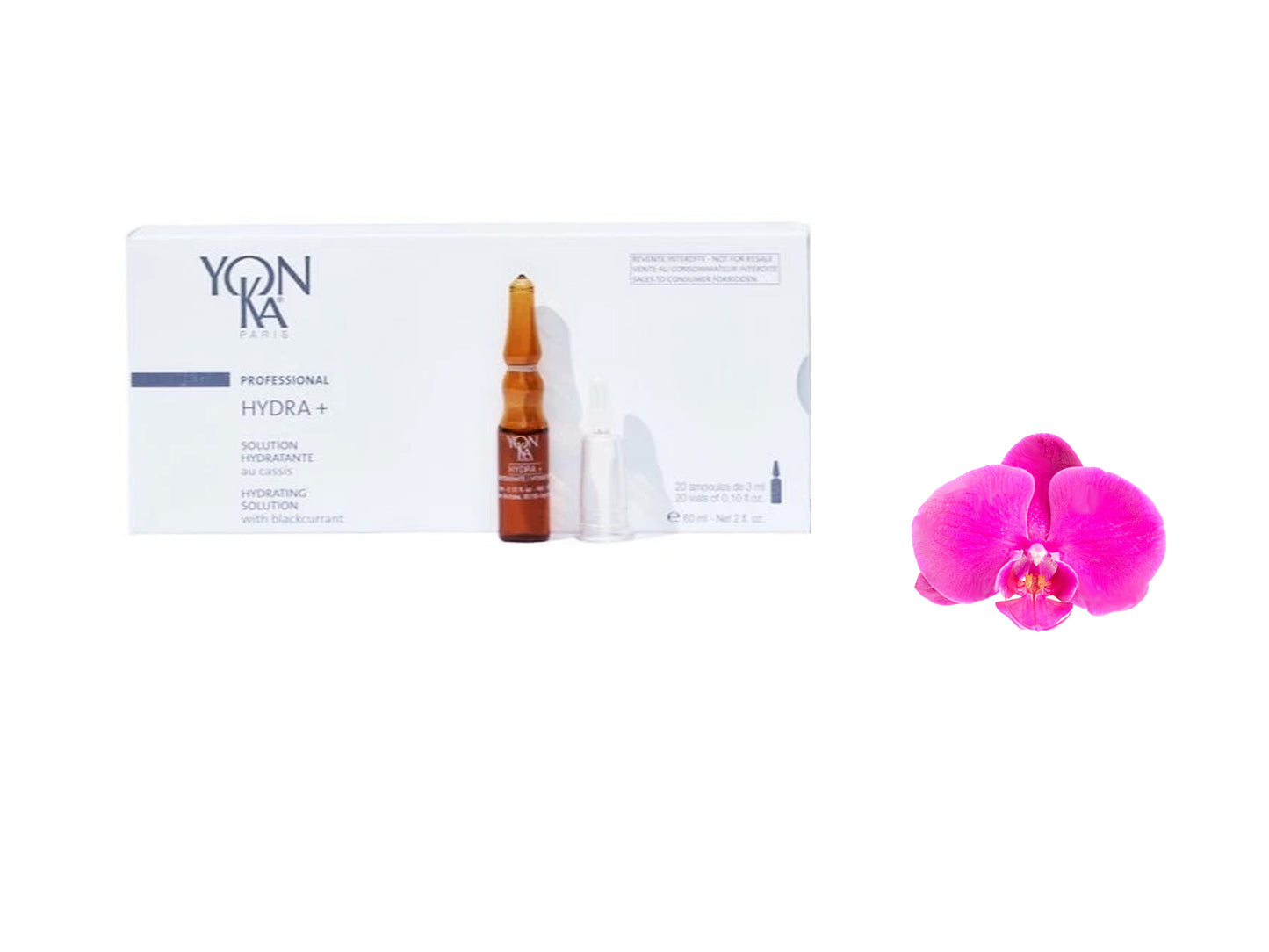 Yonka Hydra+ Hydrating Solution with Blackcurrant 20 vials 0.10oz each/ 60ml / 2oz Brand New