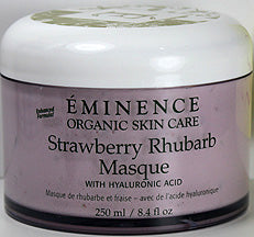 Eminence Strawberry Rhubarb Masque Hyaluronic 8.4oz(250ml) Normal Dry Skin