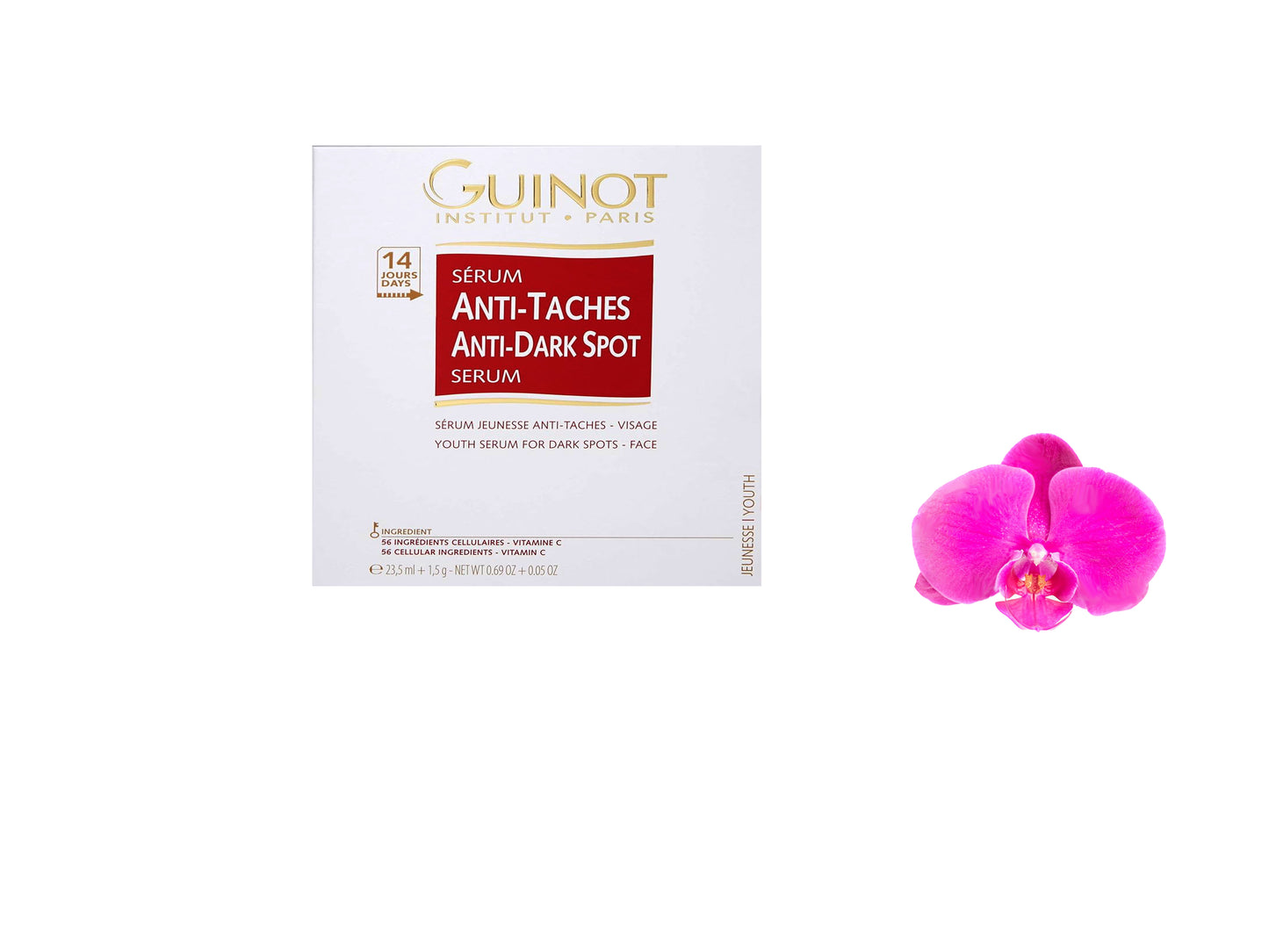 Guinot Anti-Dark Spot Youth Serum w/vitamin C 1.5g / 23.5ml Brand New