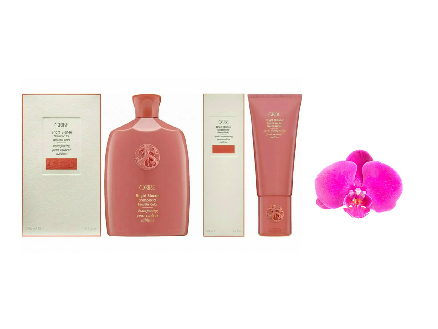 Oribe Bright Blonde Shampoo 8.5oz and Conditioner 6.8oz Brand New in Box