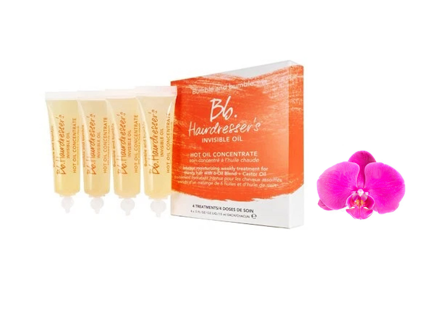 Bumble and Bumble Hairdresser's Invisible Oil Hot Oil Concentrate 4x 5oz / 15 ml Brand New