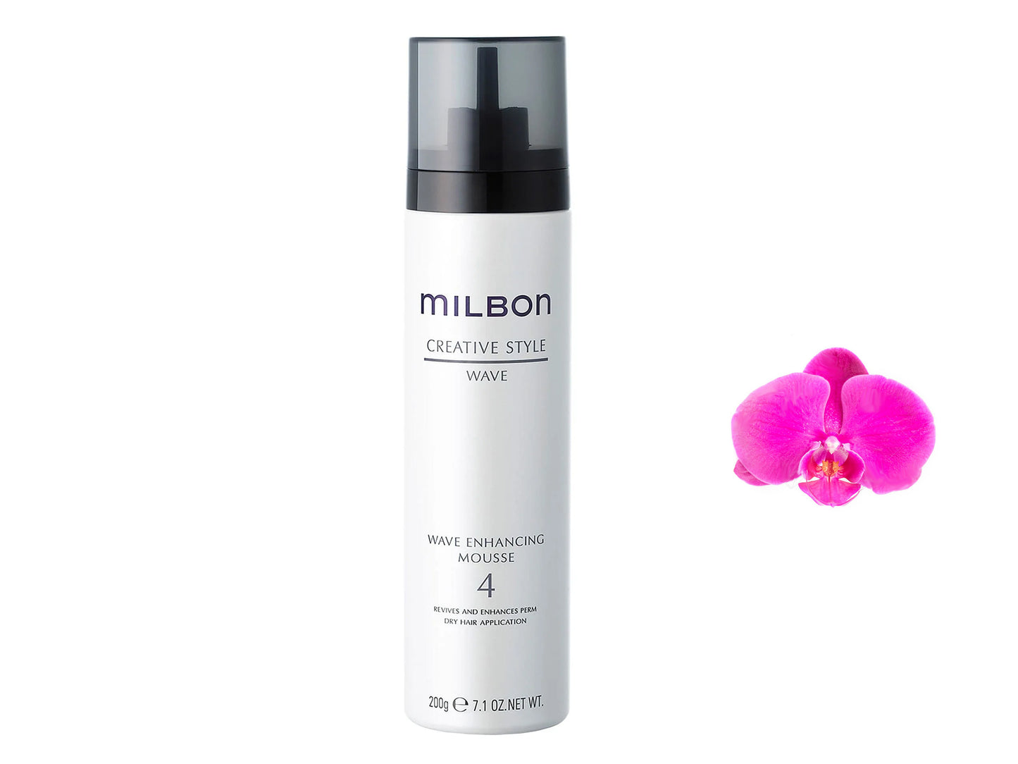 Milbon Creative Style Wave Enhancing Mousse No. 4 200g/7.1oz