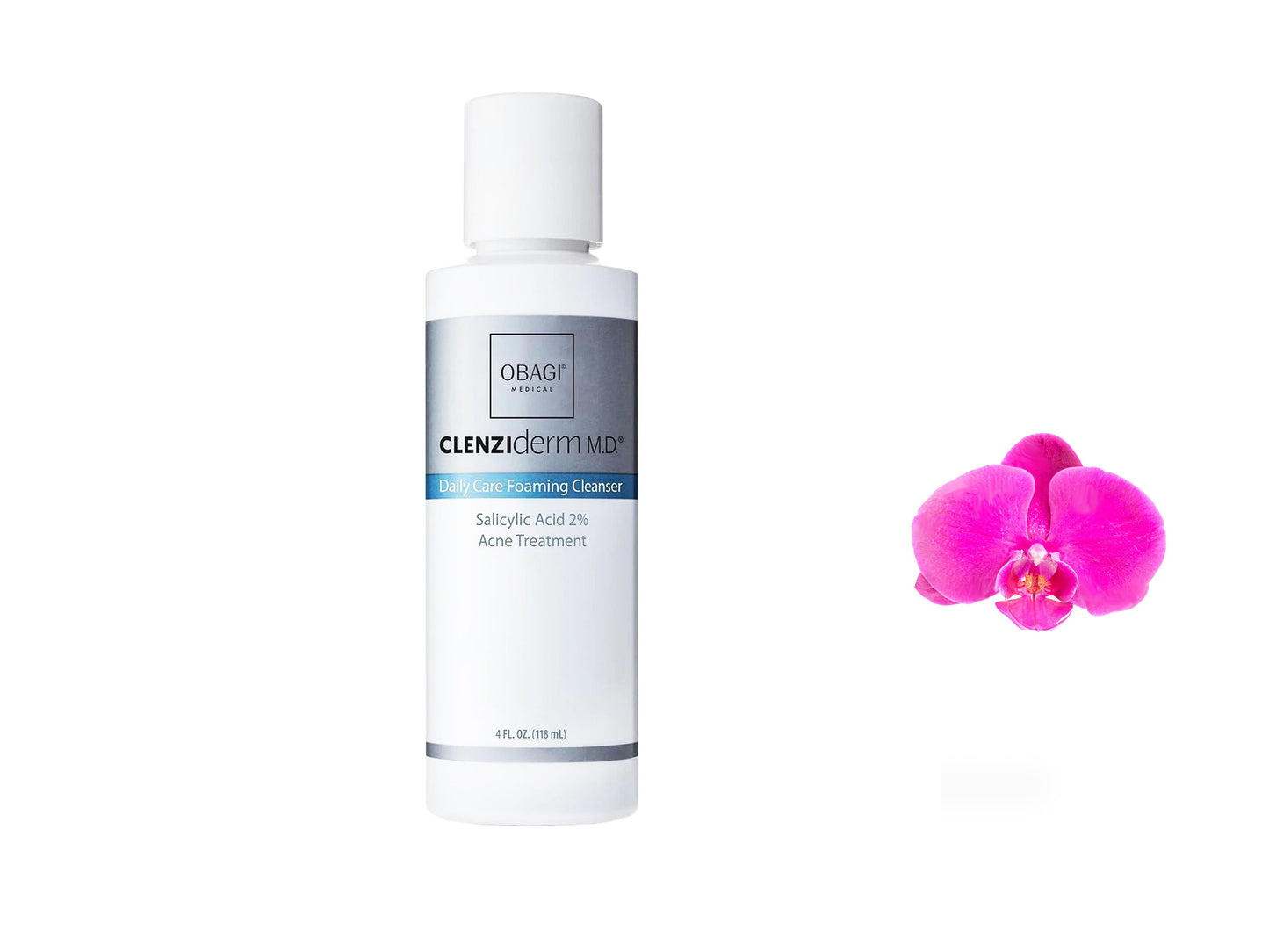 Obagi ClenziDerm MD Daily Care Foaming Cleanser Salicylic Acid 2% Acne Treatment 118ml /4oz