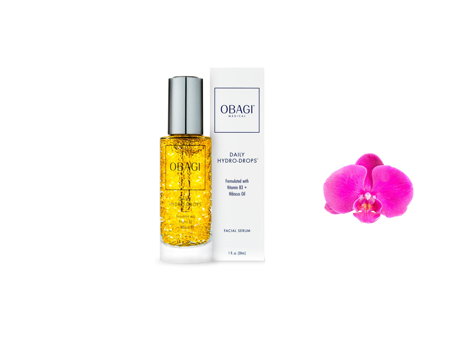 Obagi Daily Hydro Drops Facial Serum with B3 +Hibiscus Oil 30ml / 1oz