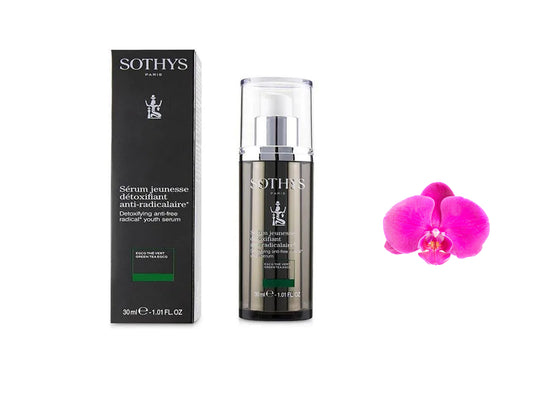 Sothys Detoxifying Anti-Free Radical Youth Serum 30ml / 1oz radiance, glow Brand New