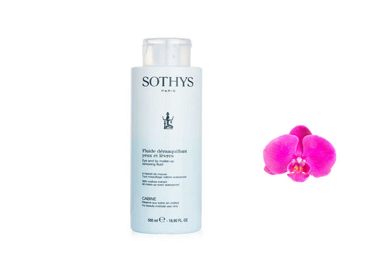 Sothys Eye And Lip Make Up Removing Fluid W/ Poppy 500ml / 16.9oz Prof