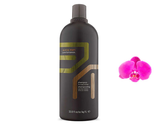 aveda men pure-formance shampoo for scalp and hair 1 liter / 33.8oz