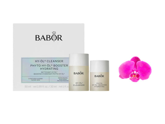 Babor HY-OL Cleanser 50ml / 1.69oz + Phyto HY-OL Booster Hydrating 30ml / 1oz 