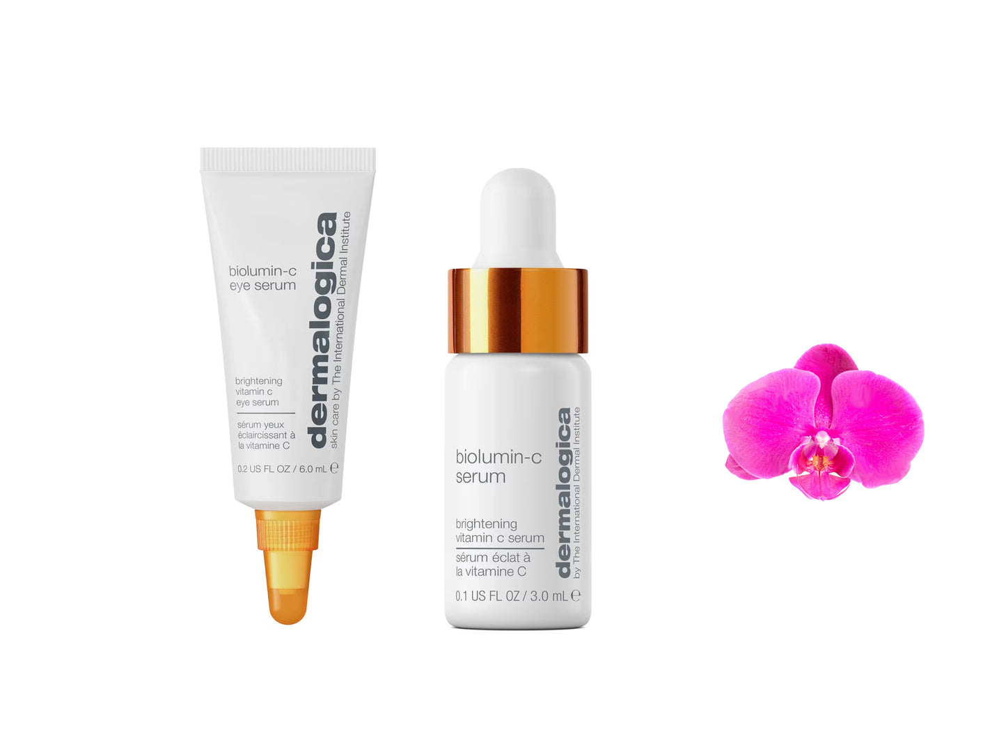 Dermalogica Biolumin C Brightening Essentials Set: Face Serum 3ml and Eye Serum 6ml