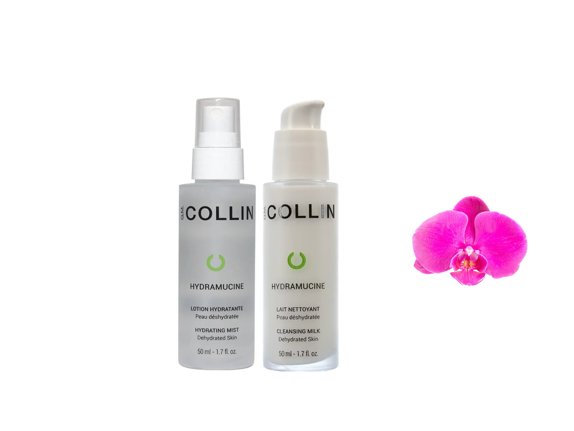 GM G.M. Collin Hydramucne Cleansing Milk 50ml and Hydramucine Mist 50ml
