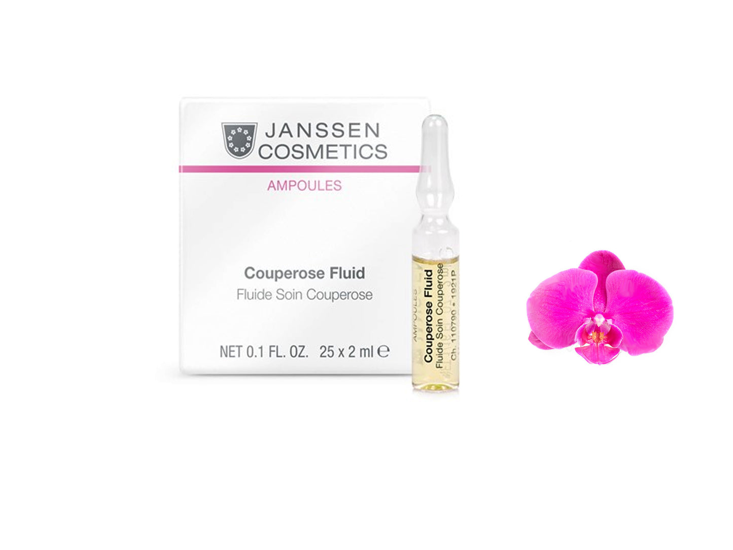 Janssen Couperose Fluid - Fluide Soin Couperose 25 Ampoules  (2ml each) Brand New