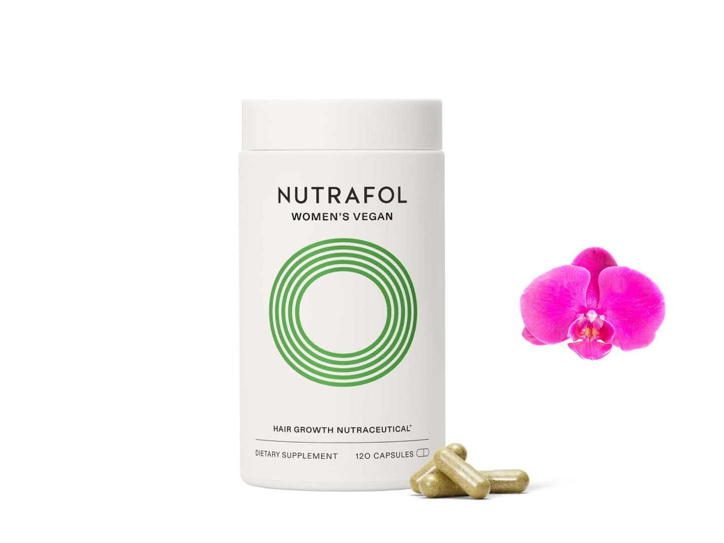 Nutrafol Women's Vegan Hair Growth Nutraceuticals Dietary Supplement 120 Capsules
