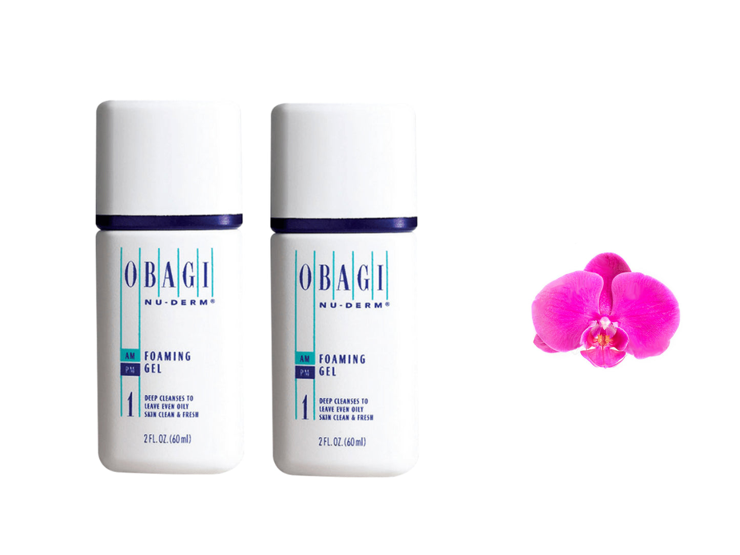 Obagi Nu-deem foaming gel 2 bottles x 60ml / 2oz