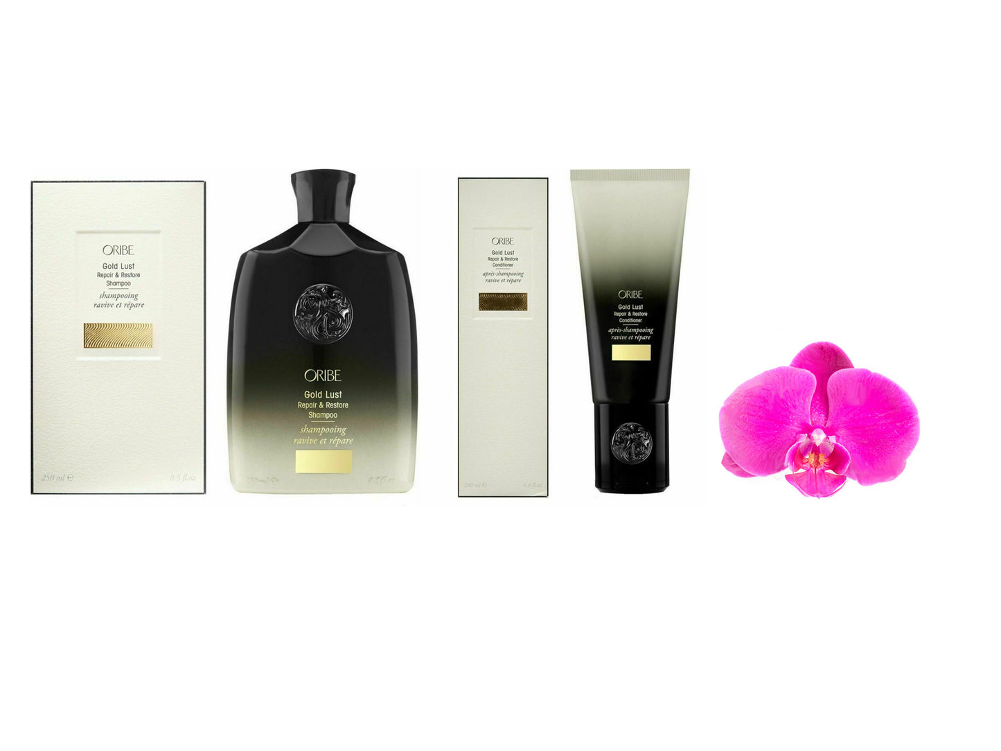  Oribe Gold Lust Repair and Restore Shampoo 8.5 oz. and Conditioner 6.8 oz. Set
