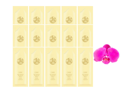 Oribe Hair Alchemy shampoo, conditioner, Serum 7ml each x 5 packages