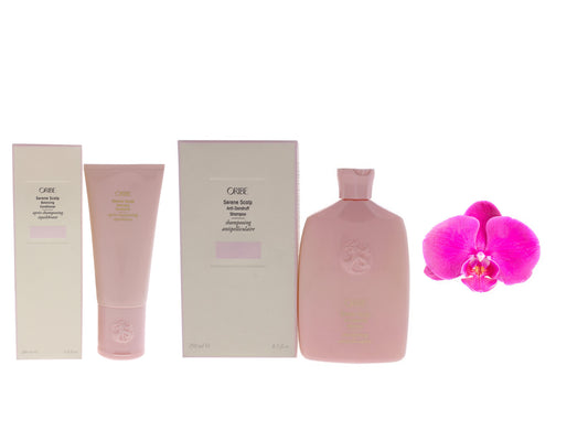 Oribe Serene Scalp Shampoo 8.5oz & Serene Scalp Conditioner 6.8oz Duo  New with