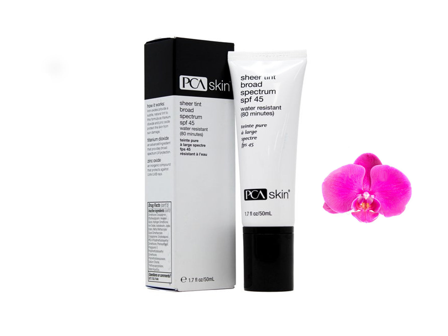 PCA skin sheer tint broad spectrum spf 45 50ml / 1.7oz