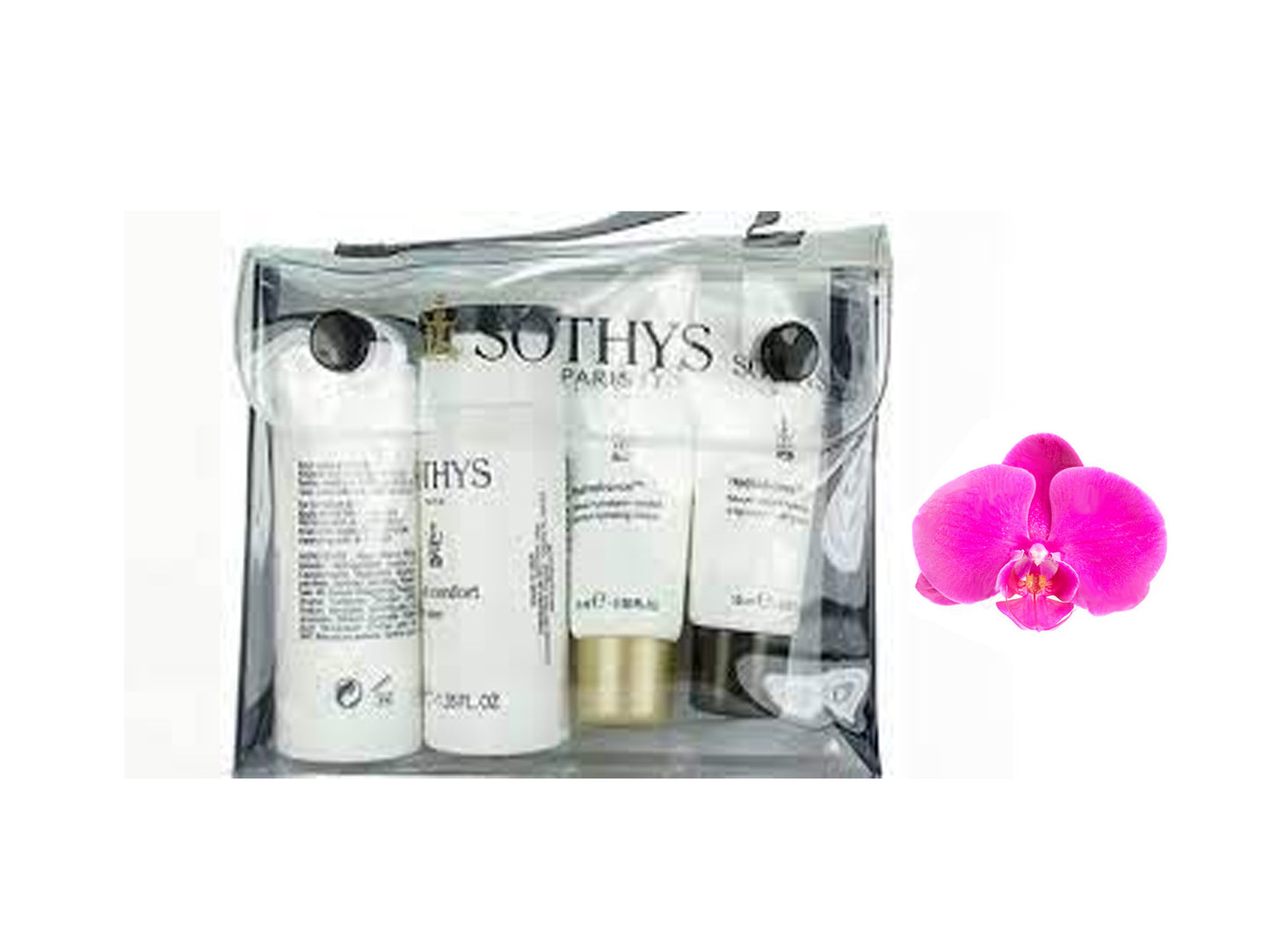 Sothys Sensitive Trial Kit  4 Products( soothing cleanser, lotion, serum, cream)